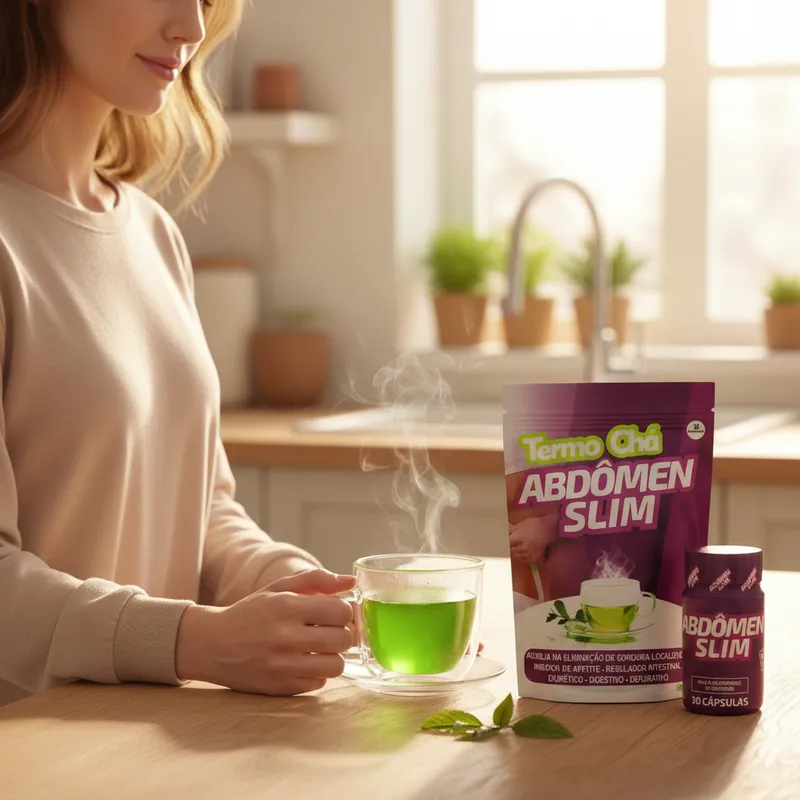 Abdômen Slim l Kit 1 Cápsula + 1 Termo Chá | Original Natural - Imagem 4