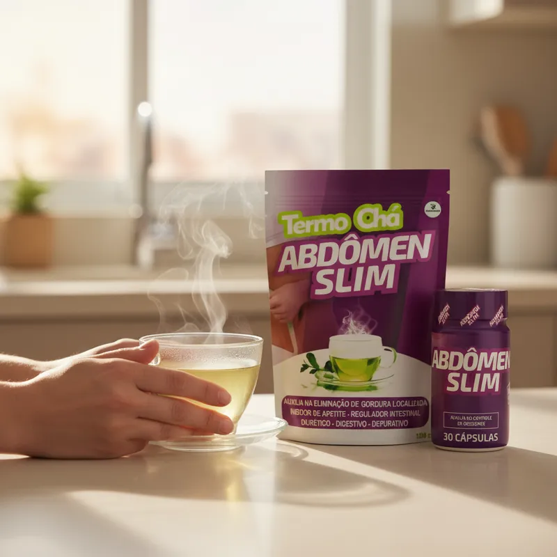 Abdômen Slim l Kit 1 Cápsula + 1 Termo Chá | Original Natural - Imagem 5
