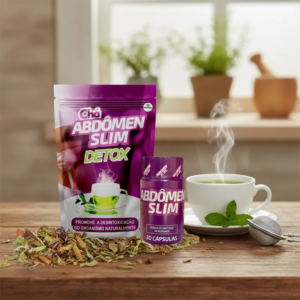 Abdõmen Slim l Kit 1 Cápsula + 1 Chá Detox | Natural