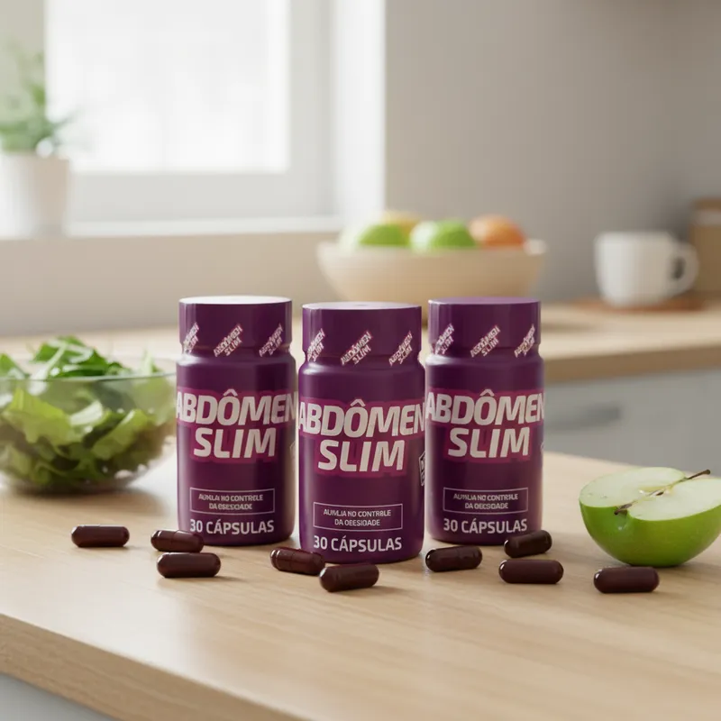 Abdômen Slim Original I kit 3 Cápsulas Naturais l Suplemento Capsula Roxa - Imagem 3