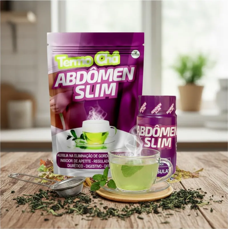 Abdômen Slim l Kit 1 Cápsula + 1 Termo Chá | Original Natural - Imagem 3