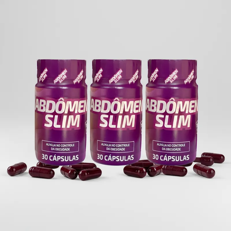 Abdômen Slim Original I kit 3 Cápsulas Naturais l Suplemento Capsula Roxa - Imagem 5