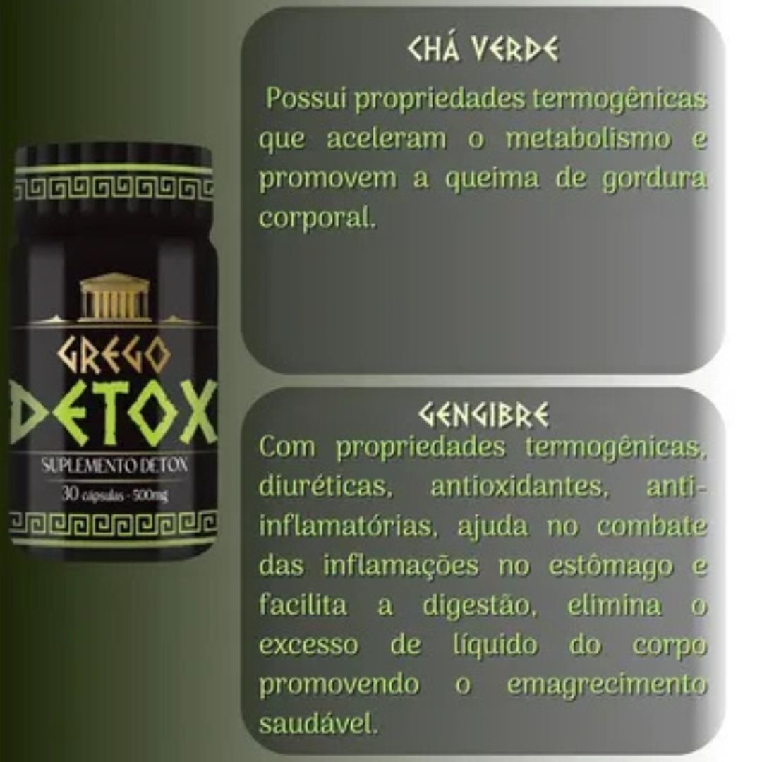 Grego Detox 30 Cápsulas | 100% Natural - Imagem 6
